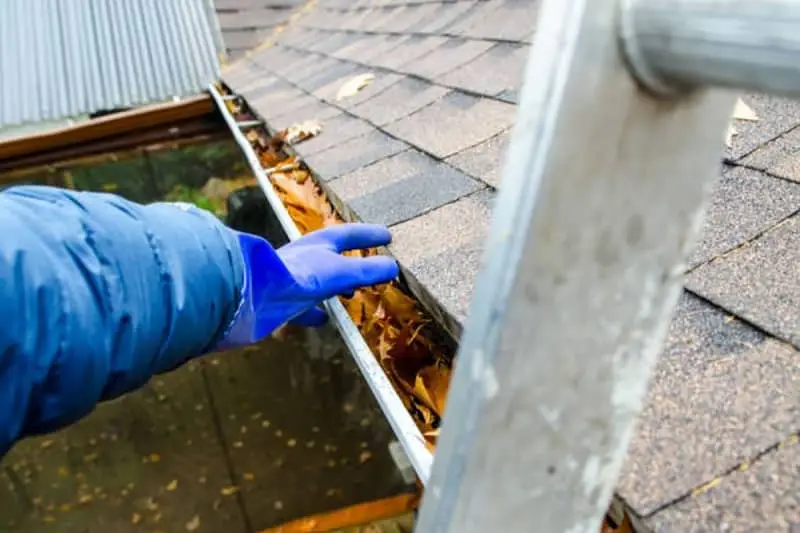 How to maintain clean gutters in Maryland.
